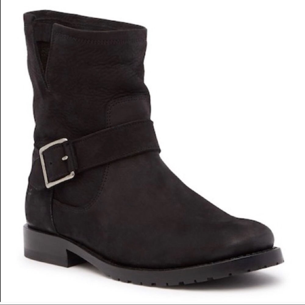 Frye Natalie short black boots 9.5